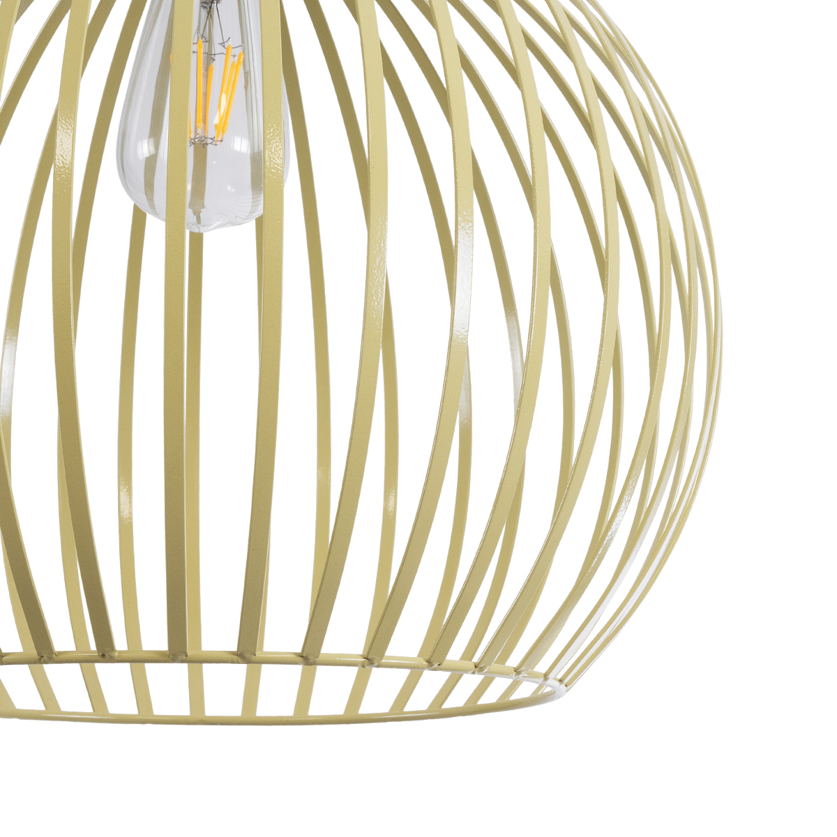 LEDTM® SCANDI 01267 Vintage Κρεμαστό Φωτιστικό Οροφής με Ντουί 1 x E27 AC 220-240V IP20 - Μπεζ - Μ38 x Π38 x Y50cm - Image 9