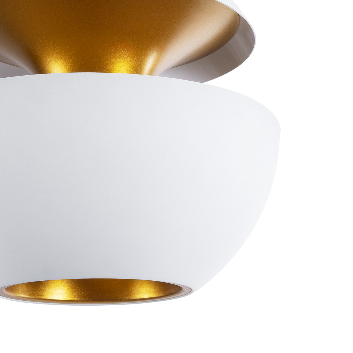 LEDTM® SEVILLE 01268 Μοντέρνο Κρεμαστό Φωτιστικό Οροφής με Ντουί 1 x E27 AC 220-240V IP20 - Λευκό & Χρυσό - Μ35 x Π35 x Υ35cm - Image 9
