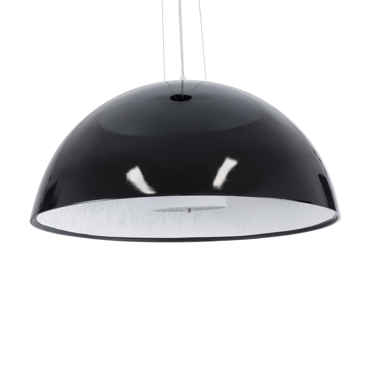 LEDTM® SERENIA 01270 Μοντέρνο Κρεμαστό Φωτιστικό Οροφής με Ντουί 1 x E27 AC 220-240V IP20 - Μαύρο & Λευκό - Μ60 x Π60 x Υ30cm - Image 2
