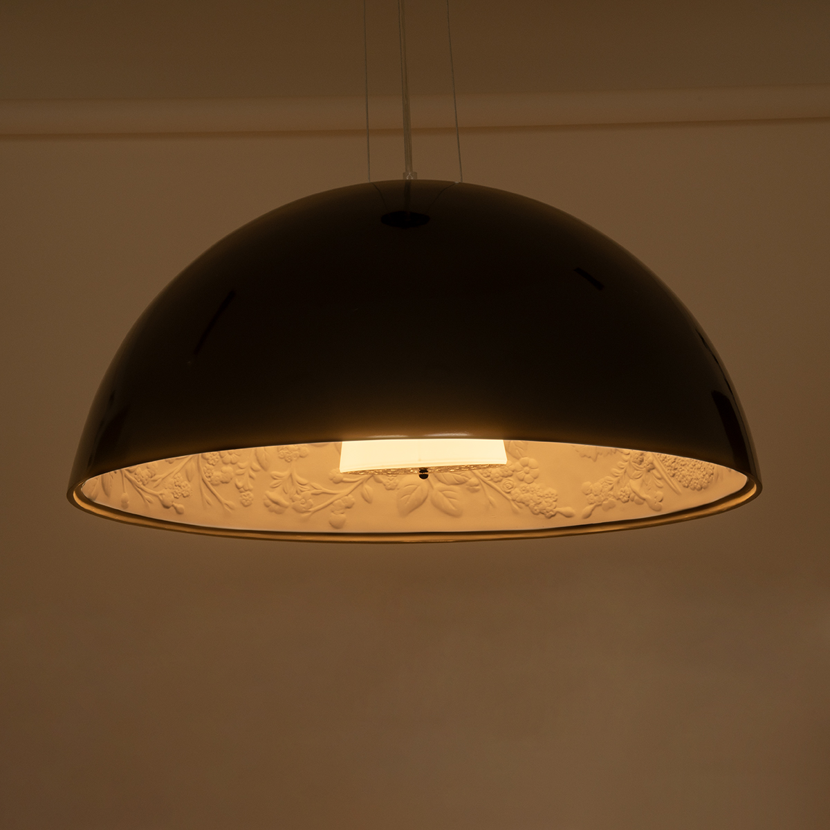 LEDTM® SERENIA 01270 Μοντέρνο Κρεμαστό Φωτιστικό Οροφής με Ντουί 1 x E27 AC 220-240V IP20 - Μαύρο & Λευκό - Μ60 x Π60 x Υ30cm - Image 3