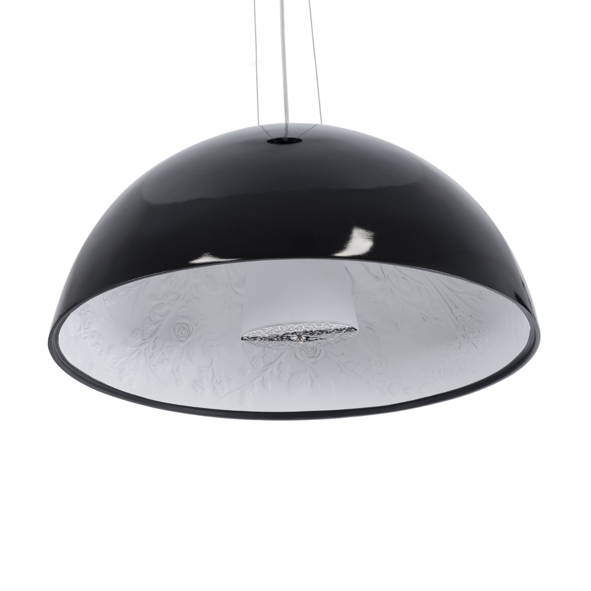 LEDTM® SERENIA 01270 Μοντέρνο Κρεμαστό Φωτιστικό Οροφής με Ντουί 1 x E27 AC 220-240V IP20 - Μαύρο & Λευκό - Μ60 x Π60 x Υ30cm - Image 6