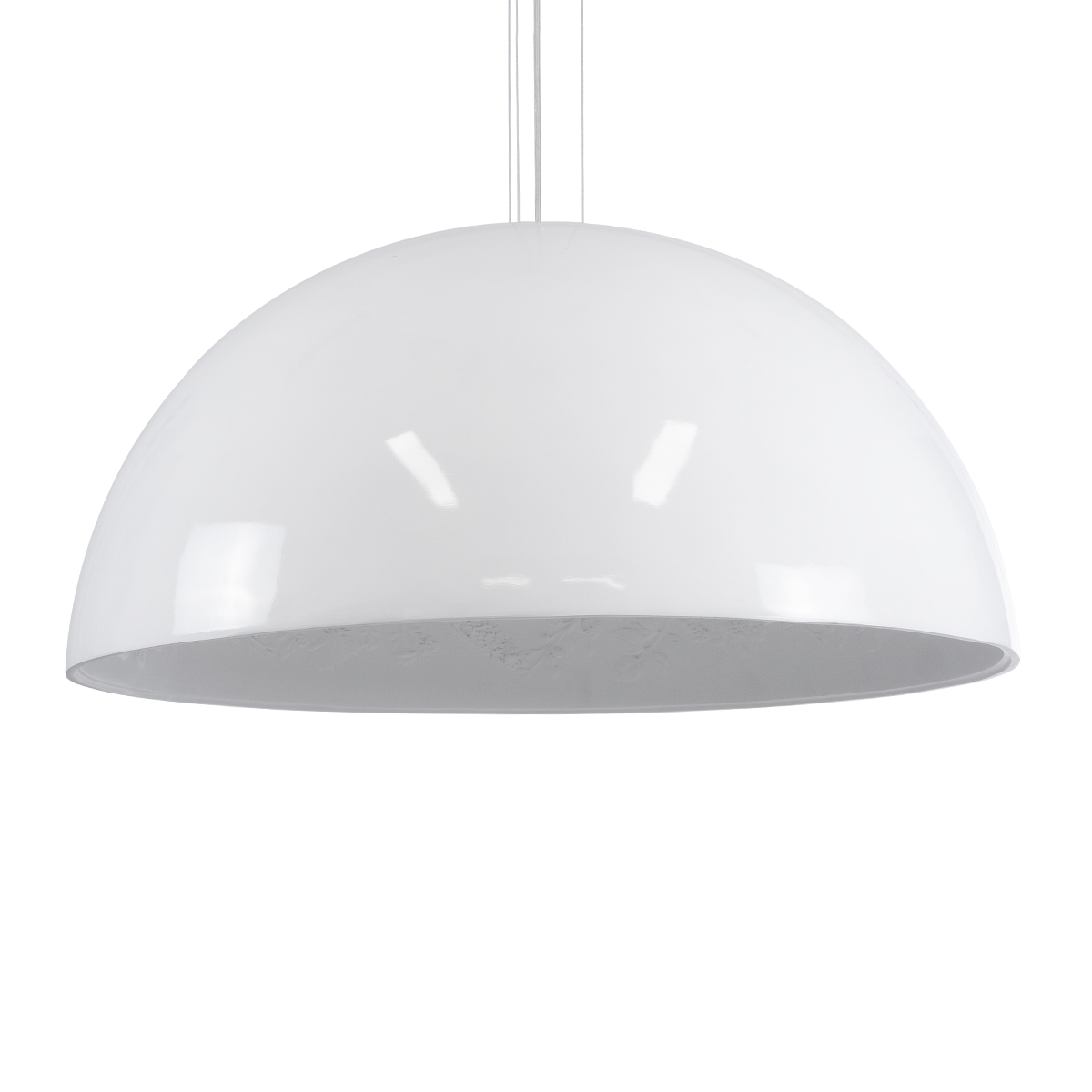LEDTM® SERENIA 01273 Μοντέρνο Κρεμαστό Φωτιστικό Οροφής με Ντουί 1 x E27 AC 220-240V IP20 - Λευκό - Μ90 x Π90 x Y40cm - Image 2