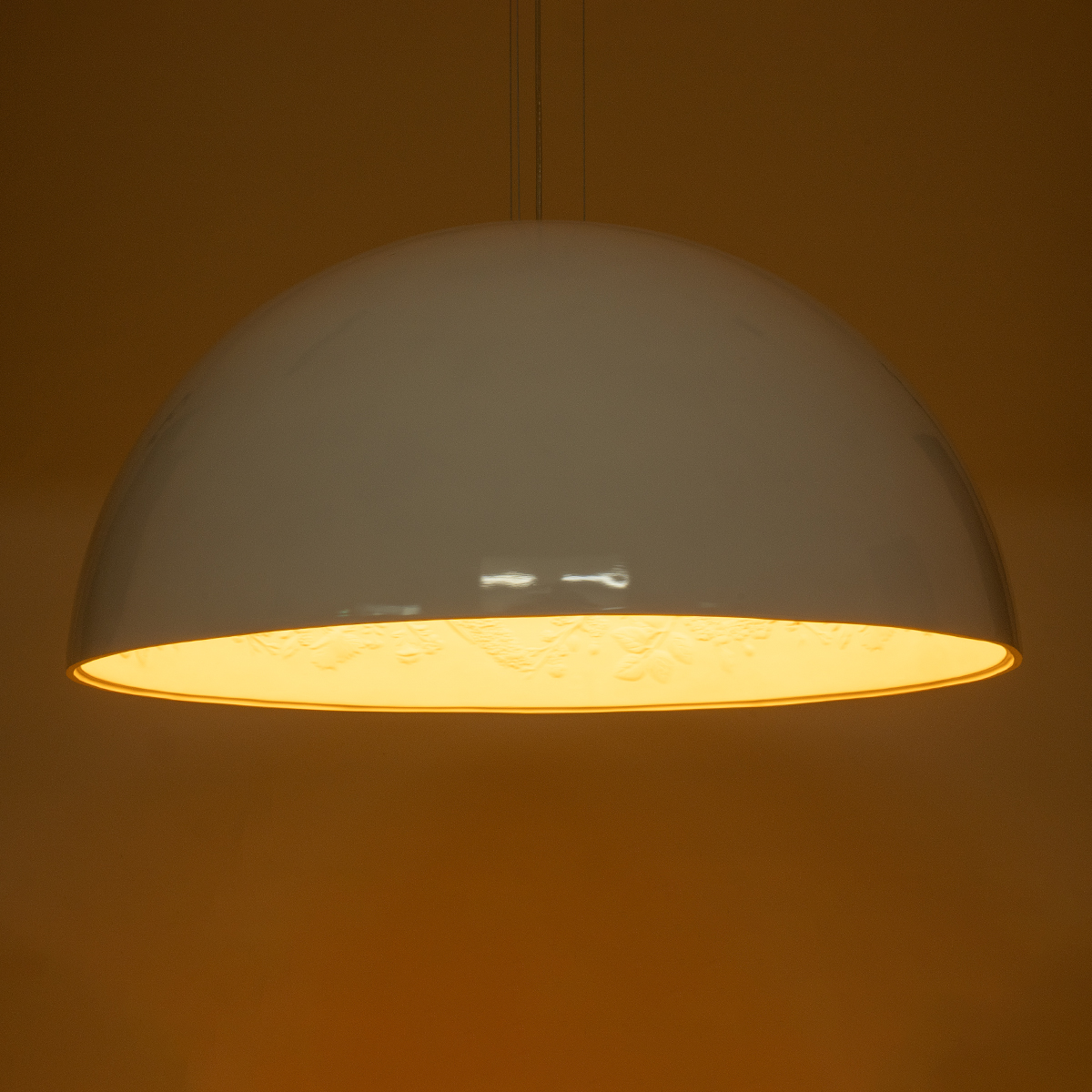 LEDTM® SERENIA 01273 Μοντέρνο Κρεμαστό Φωτιστικό Οροφής με Ντουί 1 x E27 AC 220-240V IP20 - Λευκό - Μ90 x Π90 x Y40cm - Image 3