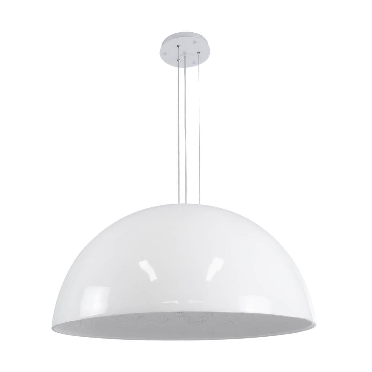LEDTM® SERENIA 01273 Μοντέρνο Κρεμαστό Φωτιστικό Οροφής με Ντουί 1 x E27 AC 220-240V IP20 - Λευκό - Μ90 x Π90 x Y40cm - Image 4