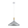 LEDTM® FELICITA 01276 Μοντέρνο Κρεμαστό Φωτιστικό Οροφής με Ντουί 1 x E27 AC 220-240V IP20 - Ασημί & Μπεζ - Μ40 x Π40 x Y30cm - Image 4