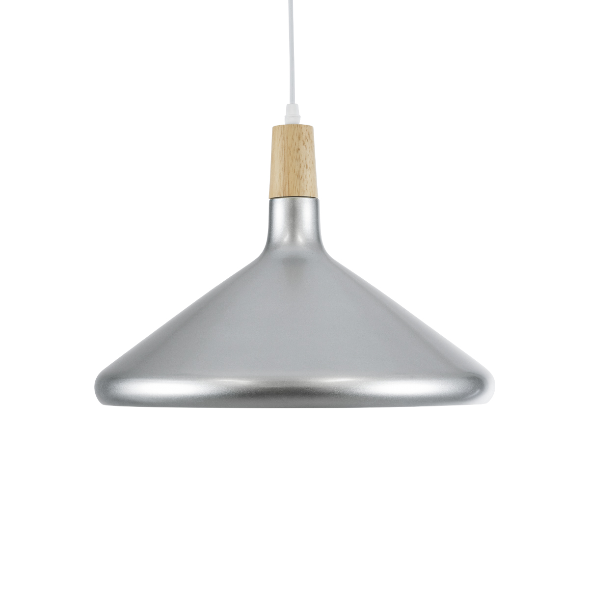 LEDTM® FELICITA 01276 Μοντέρνο Κρεμαστό Φωτιστικό Οροφής με Ντουί 1 x E27 AC 220-240V IP20 - Ασημί & Μπεζ - Μ40 x Π40 x Y30cm - Image 5