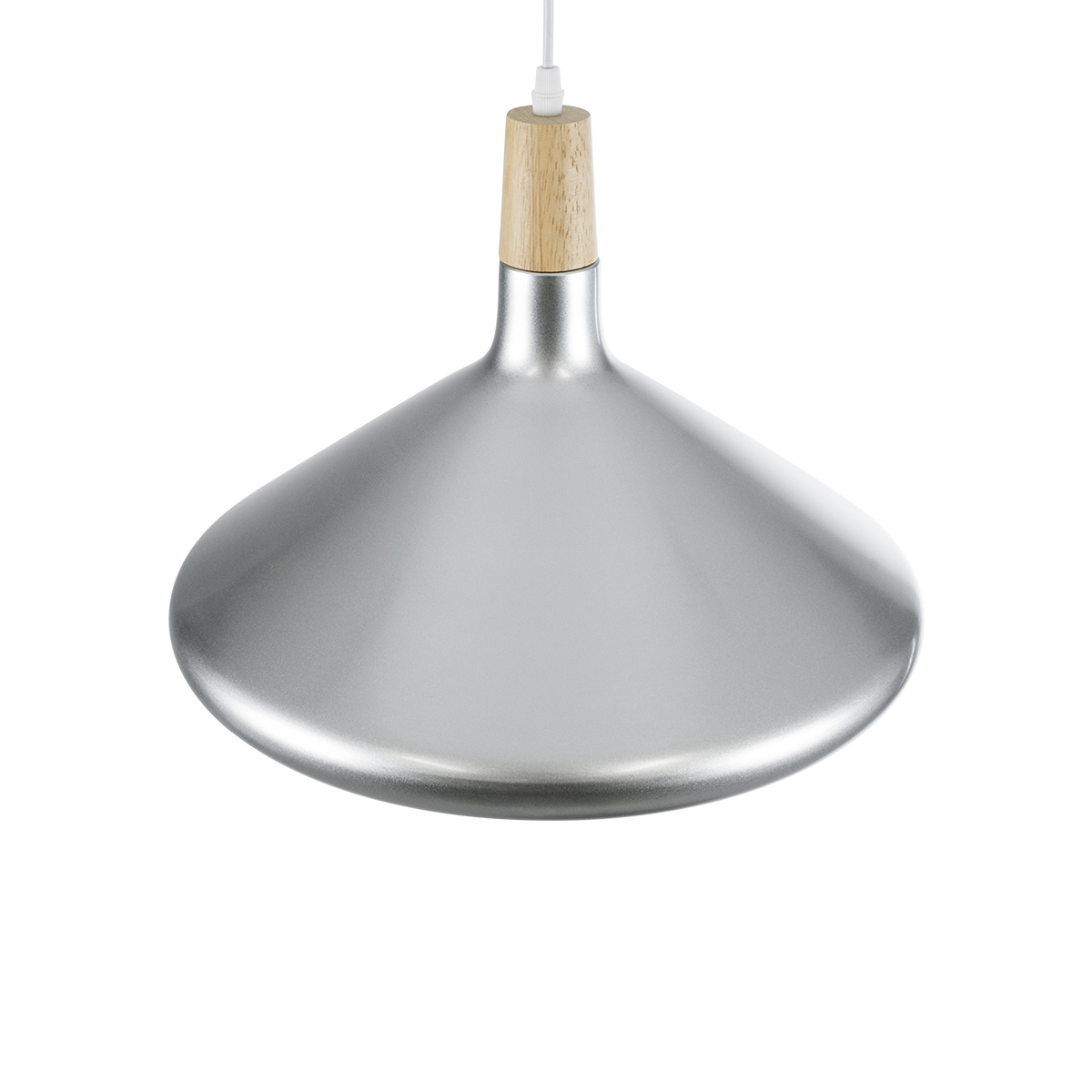 LEDTM® FELICITA 01276 Μοντέρνο Κρεμαστό Φωτιστικό Οροφής με Ντουί 1 x E27 AC 220-240V IP20 - Ασημί & Μπεζ - Μ40 x Π40 x Y30cm - Image 7