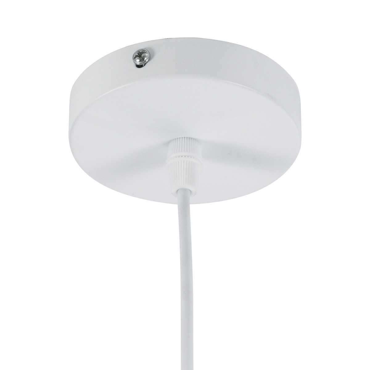 LEDTM® FELICITA 01277 Μοντέρνο Κρεμαστό Φωτιστικό Οροφής με Ντουί 1 x E27 AC 220-240V IP20 - Ασημί & Μπεζ - Μ30 x Π30 x Υ25cm - Image 10