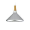 LEDTM® FELICITA 01277 Μοντέρνο Κρεμαστό Φωτιστικό Οροφής με Ντουί 1 x E27 AC 220-240V IP20 - Ασημί & Μπεζ - Μ30 x Π30 x Υ25cm - Image 5
