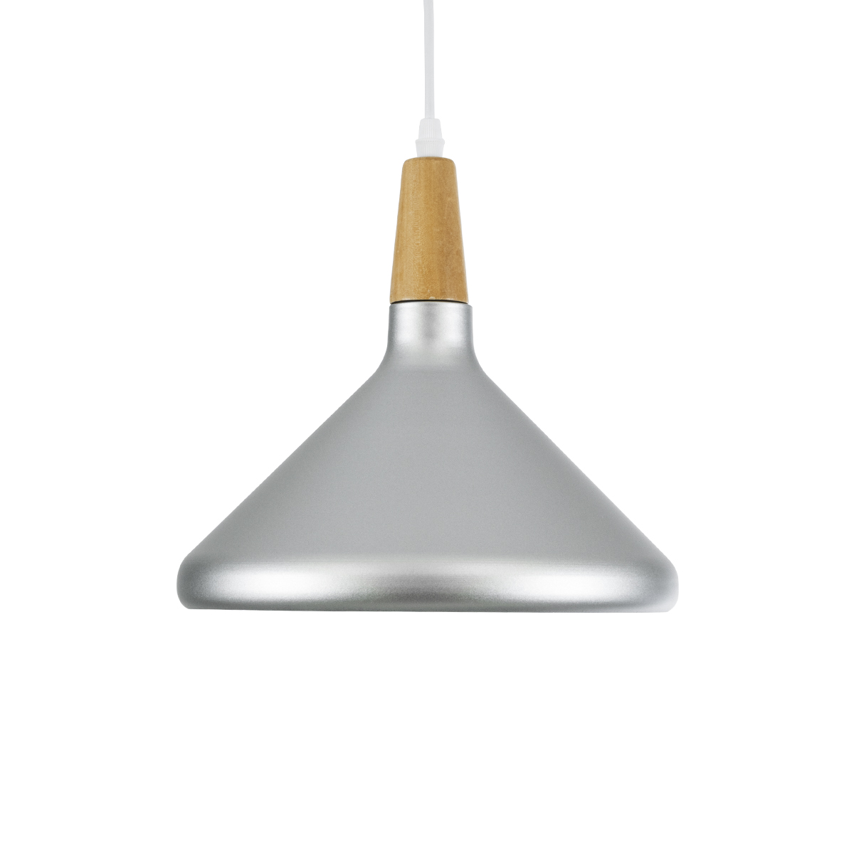 LEDTM® FELICITA 01277 Μοντέρνο Κρεμαστό Φωτιστικό Οροφής με Ντουί 1 x E27 AC 220-240V IP20 - Ασημί & Μπεζ - Μ30 x Π30 x Υ25cm - Image 5