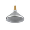 LEDTM® FELICITA 01277 Μοντέρνο Κρεμαστό Φωτιστικό Οροφής με Ντουί 1 x E27 AC 220-240V IP20 - Ασημί & Μπεζ - Μ30 x Π30 x Υ25cm - Image 6