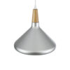 LEDTM® FELICITA 01277 Μοντέρνο Κρεμαστό Φωτιστικό Οροφής με Ντουί 1 x E27 AC 220-240V IP20 - Ασημί & Μπεζ - Μ30 x Π30 x Υ25cm - Image 7