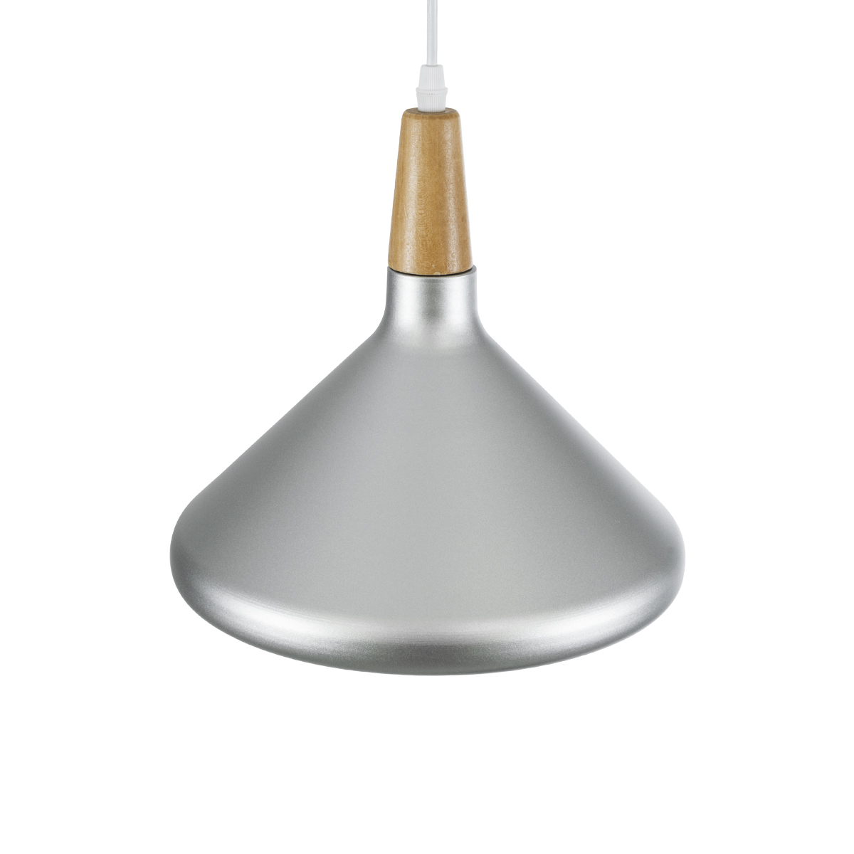 LEDTM® FELICITA 01277 Μοντέρνο Κρεμαστό Φωτιστικό Οροφής με Ντουί 1 x E27 AC 220-240V IP20 - Ασημί & Μπεζ - Μ30 x Π30 x Υ25cm - Image 7