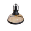 LEDTM® BILLIARD SERIES 01280 Vintage Κρεμαστό Φωτιστικό Οροφής με Ντουί 3 x E27 AC 220-240V IP20 - Μαύρο & Μελί - Μ96 x Π25 x Υ30cm - Image 9