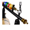 LEDTM® BILLIARD SERIES 01280 Vintage Κρεμαστό Φωτιστικό Οροφής με Ντουί 3 x E27 AC 220-240V IP20 - Μαύρο & Μελί - Μ96 x Π25 x Υ30cm - Image 5