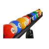 LEDTM® BILLIARD SERIES 01280 Vintage Κρεμαστό Φωτιστικό Οροφής με Ντουί 3 x E27 AC 220-240V IP20 - Μαύρο & Μελί - Μ96 x Π25 x Υ30cm - Image 7