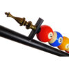 LEDTM® BILLIARD SERIES 01280 Vintage Κρεμαστό Φωτιστικό Οροφής με Ντουί 3 x E27 AC 220-240V IP20 - Μαύρο & Μελί - Μ96 x Π25 x Υ30cm - Image 6