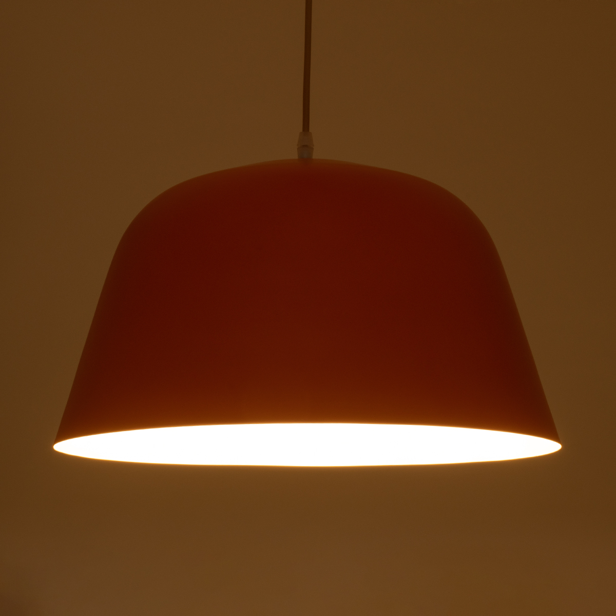 LEDTM® UPVALE 01283 Μοντέρνο Κρεμαστό Φωτιστικό Οροφής με Ντουί 1 x E27 AC 220-240V IP20 - Πορτοκαλί & Λευκό - Μ40 x Π40 x Υ24cm - Image 3
