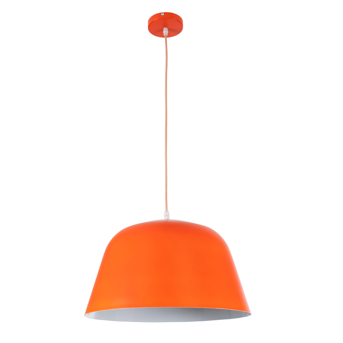 LEDTM® UPVALE 01283 Μοντέρνο Κρεμαστό Φωτιστικό Οροφής με Ντουί 1 x E27 AC 220-240V IP20 - Πορτοκαλί & Λευκό - Μ40 x Π40 x Υ24cm - Image 4