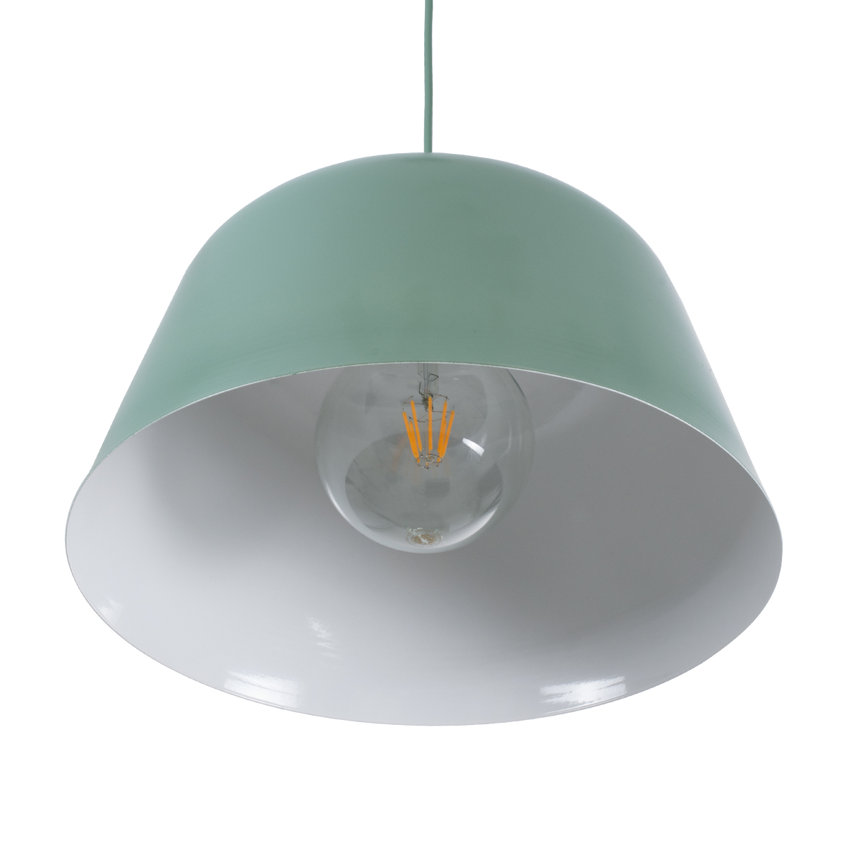 LEDTM® UPVALE 01285 Μοντέρνο Κρεμαστό Φωτιστικό Οροφής με Ντουί 1 x E27 AC 220-240V IP20 - Πράσινο & Λευκό - Μ40 x Π40 x Υ24cm - Image 6