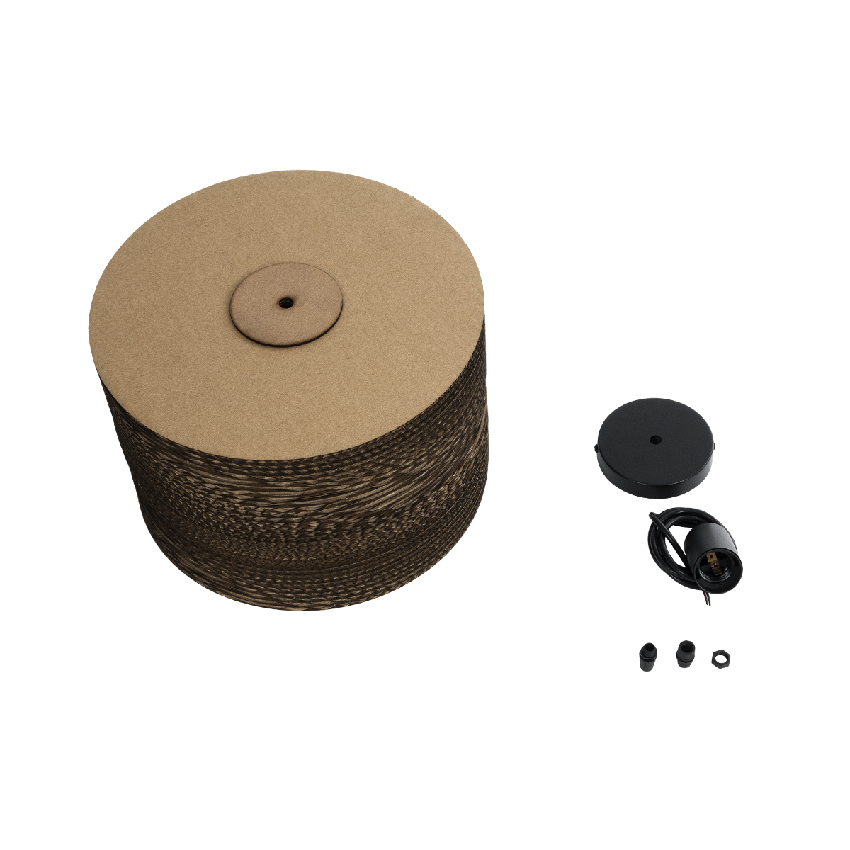 LEDTM® SANTORINI 01290 Boho Κρεμαστό Φωτιστικό Οροφής με Ντουί 1 x E27 AC 220-240V IP20 - Καφέ - Μ30 x Π30 x Y20cm - Image 11