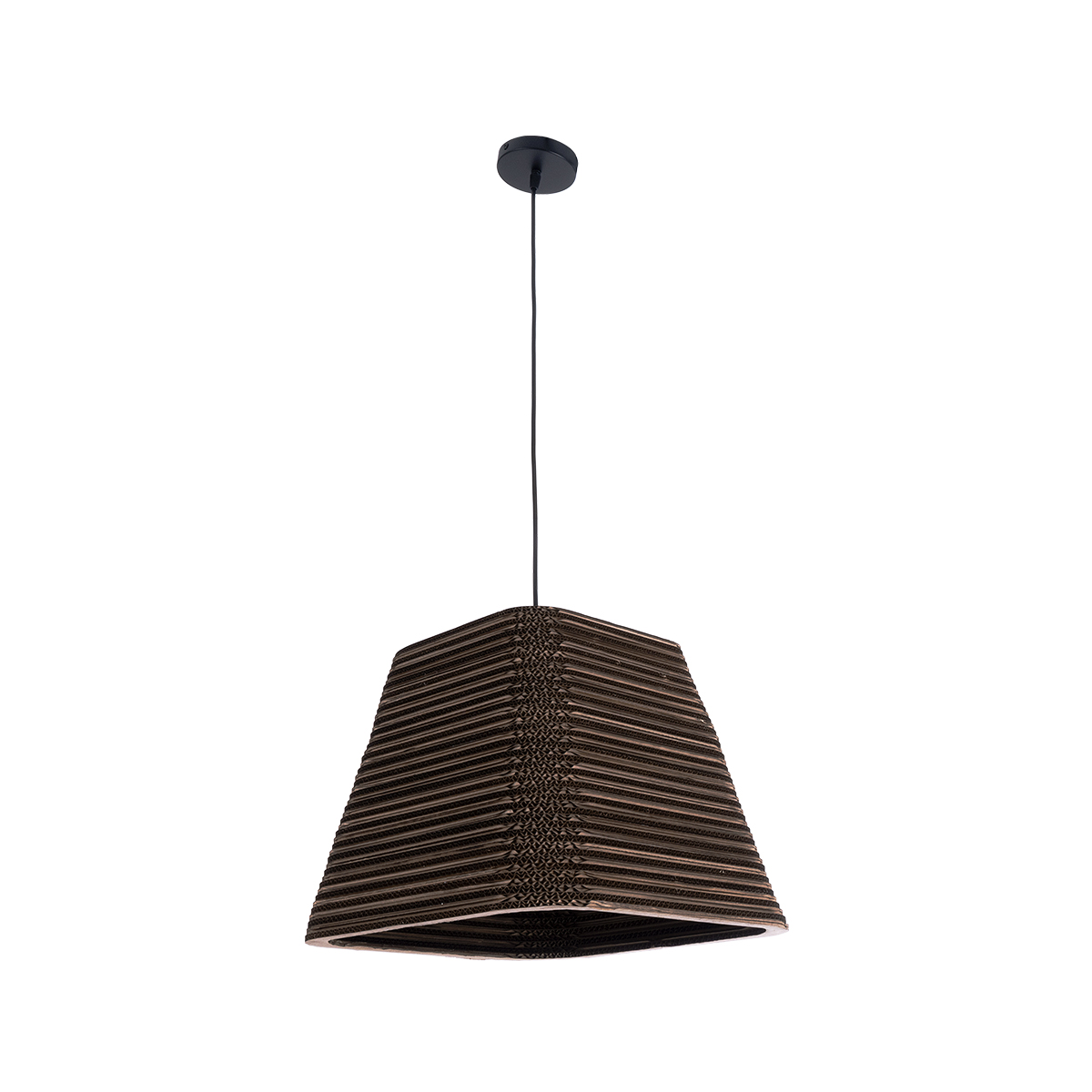LEDTM® SANTORINI 01295 Boho Κρεμαστό Φωτιστικό Οροφής με Ντουί 1 x E27 AC 220-240V IP20 - Καφέ - Μ38 x Π38 x Υ30cm - Image 4