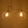 LEDTM® BIKE 01300 Vintage Κρεμαστό Φωτιστικό Οροφής με Ντουί 2 x E27 AC 220-240V IP20 - Λευκό - Μ67 x Π3.5 x Υ41cm - Image 3