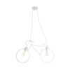 LEDTM® BIKE 01300 Vintage Κρεμαστό Φωτιστικό Οροφής με Ντουί 2 x E27 AC 220-240V IP20 - Λευκό - Μ67 x Π3.5 x Υ41cm - Image 4