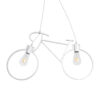 LEDTM® BIKE 01300 Vintage Κρεμαστό Φωτιστικό Οροφής με Ντουί 2 x E27 AC 220-240V IP20 - Λευκό - Μ67 x Π3.5 x Υ41cm - Image 5