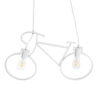 LEDTM® BIKE 01300 Vintage Κρεμαστό Φωτιστικό Οροφής με Ντουί 2 x E27 AC 220-240V IP20 - Λευκό - Μ67 x Π3.5 x Υ41cm - Image 6