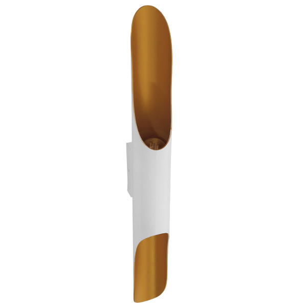 LEDTM® ESTERINA 01303 Μοντέρνο Φωτιστικό Τοίχου - Απλίκα με Ντουί 2 x E27 AC 220-240V IP20 - Λευκό & Χρυσό - Μ5.5 x Π8 x Υ60cm - Image 3