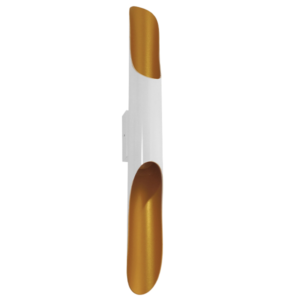LEDTM® ESTERINA 01303 Μοντέρνο Φωτιστικό Τοίχου - Απλίκα με Ντουί 2 x E27 AC 220-240V IP20 - Λευκό & Χρυσό - Μ5.5 x Π8 x Υ60cm - Image 4