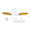 LEDTM® ESTERINA 01305 Μοντέρνο Κρεμαστό Φωτιστικό Οροφής με Ντουί 2 x E27 AC 220-240V IP20 - Λευκό & Χρυσό - Μ60 x Π6 x Υ6cm - Image 11