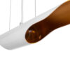 LEDTM® ESTERINA 01305 Μοντέρνο Κρεμαστό Φωτιστικό Οροφής με Ντουί 2 x E27 AC 220-240V IP20 - Λευκό & Χρυσό - Μ60 x Π6 x Υ6cm - Image 9
