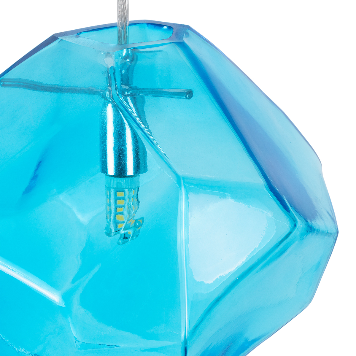 LEDTM® RINA 01306 Μοντέρνο Κρεμαστό Φωτιστικό Οροφής με Ντουί 1 x G9 AC 220-240V IP20 - Γαλάζιο - Μ20 x Π20 x Υ20cm - Image 8