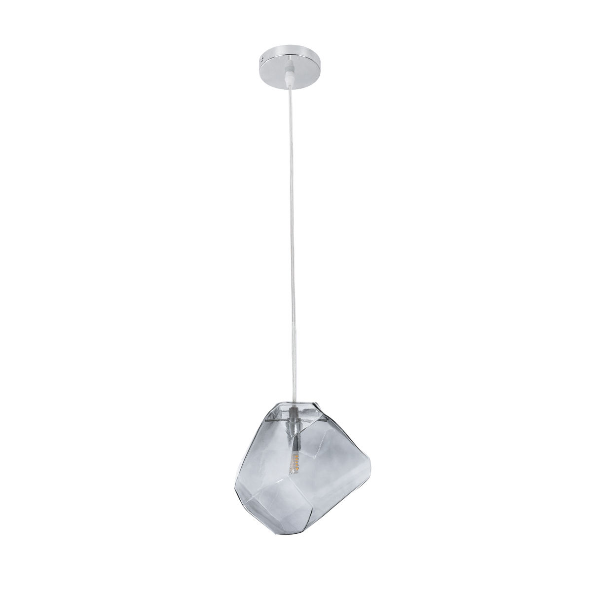 LEDTM® RINA 01307 Μοντέρνο Κρεμαστό Φωτιστικό Οροφής με Ντουί 1 x G9 AC 220-240V IP20 - Γκρι - Μ16 x Π16 x Υ17cm - Image 4