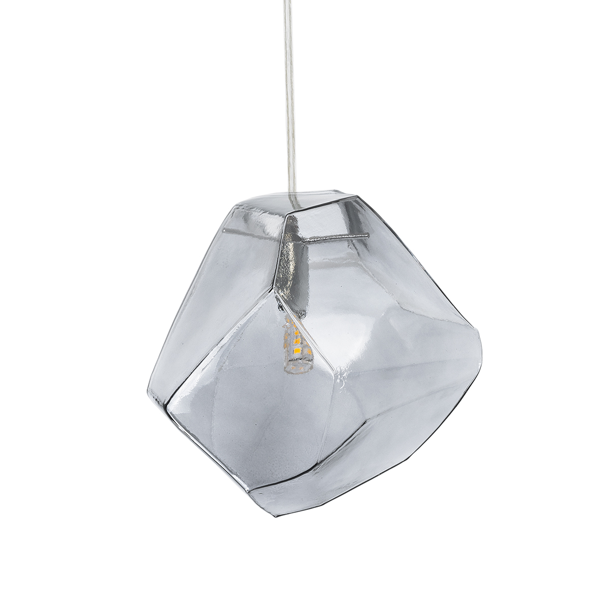 LEDTM® RINA 01307 Μοντέρνο Κρεμαστό Φωτιστικό Οροφής με Ντουί 1 x G9 AC 220-240V IP20 - Γκρι - Μ16 x Π16 x Υ17cm - Image 6