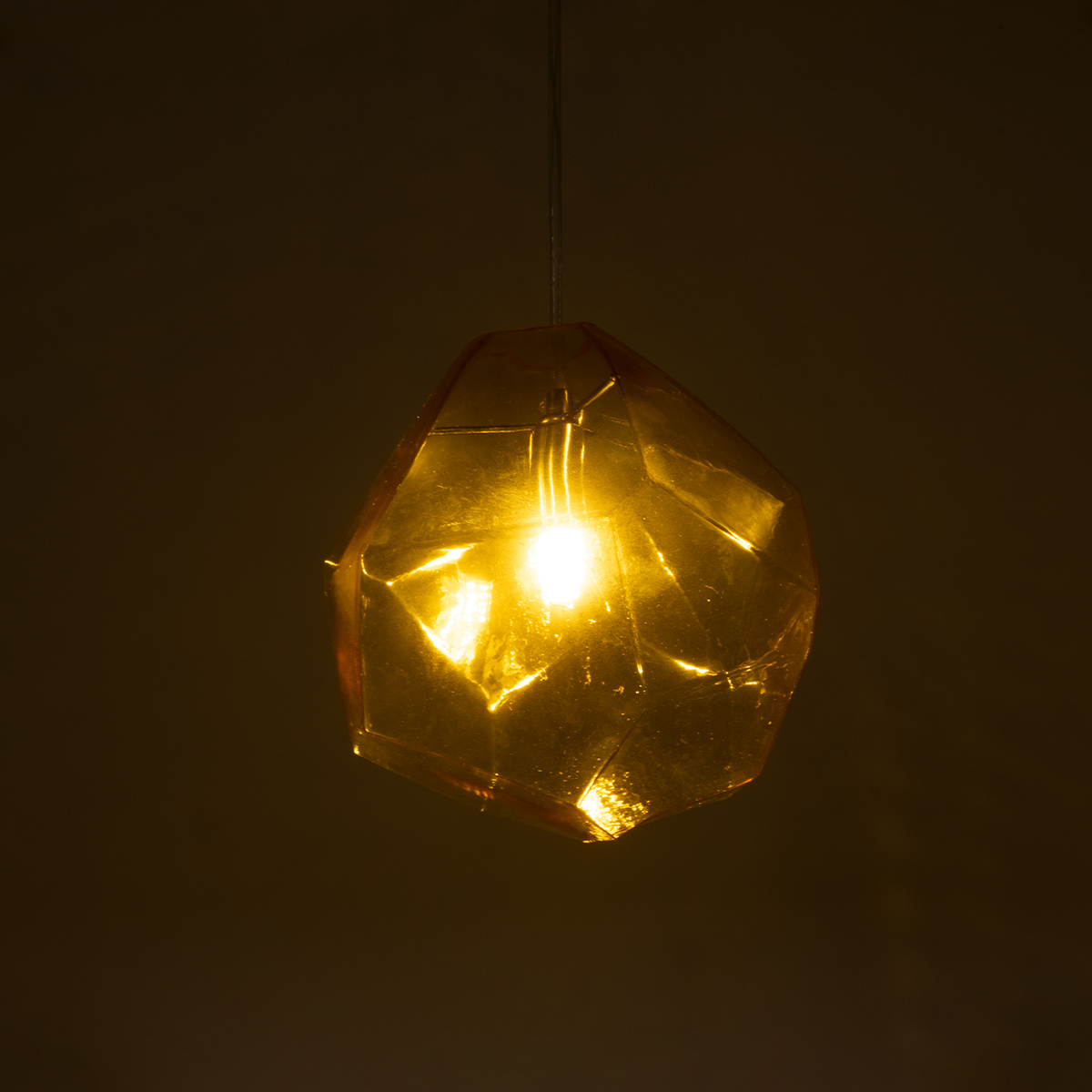 LEDTM® RINA 01308 Μοντέρνο Κρεμαστό Φωτιστικό Οροφής με Ντουί 1 x G9 AC 220-240V IP20 - Κίτρινο - Μ20 x Π20 x Υ20cm - Image 3
