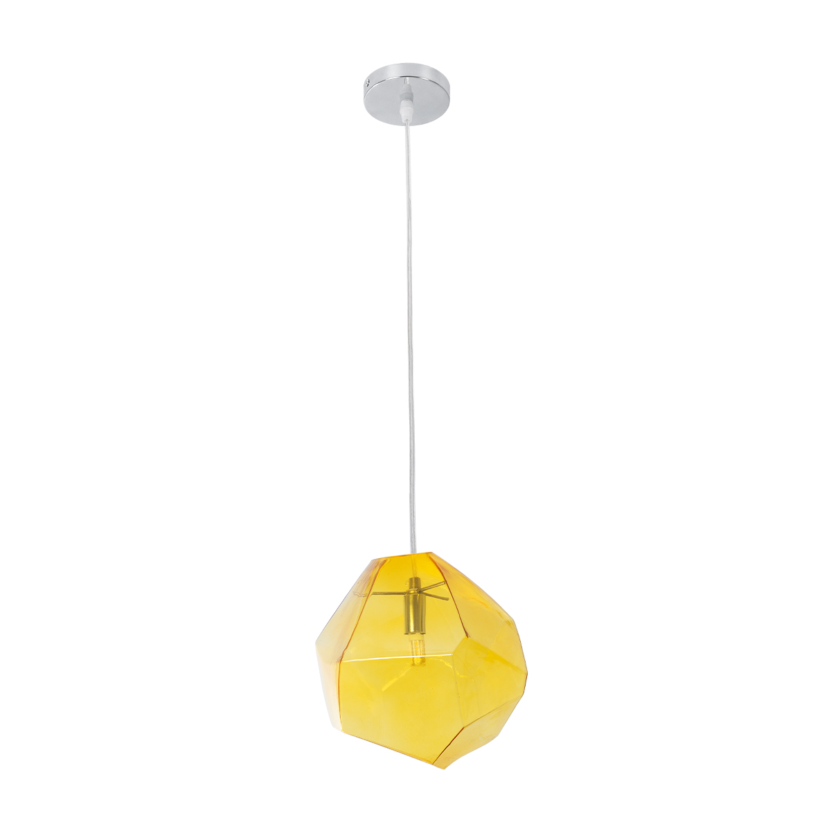 LEDTM® RINA 01308 Μοντέρνο Κρεμαστό Φωτιστικό Οροφής με Ντουί 1 x G9 AC 220-240V IP20 - Κίτρινο - Μ20 x Π20 x Υ20cm - Image 4