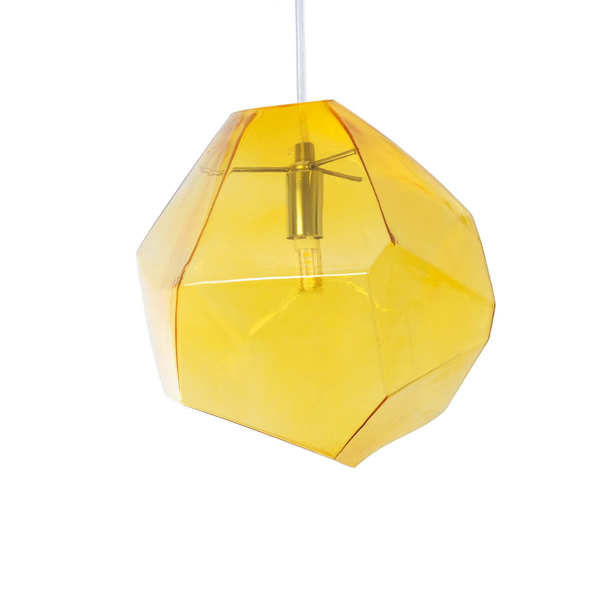 LEDTM® RINA 01308 Μοντέρνο Κρεμαστό Φωτιστικό Οροφής με Ντουί 1 x G9 AC 220-240V IP20 - Κίτρινο - Μ20 x Π20 x Υ20cm - Image 5