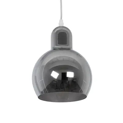 Alternative view of LEDTM® BOSSANOVA 01313 Μοντέρνο Κρεμαστό Φωτιστικό Οροφής με Ντουί 1 x E27 AC 220-240V IP20 - Γκρι - Μ18 x Π18 x Υ23cm