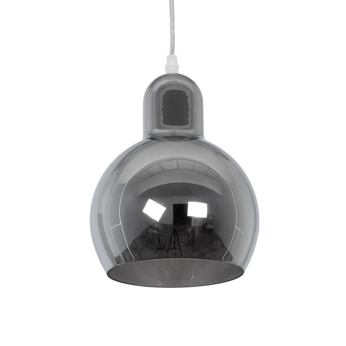 LEDTM® BOSSANOVA 01313 Μοντέρνο Κρεμαστό Φωτιστικό Οροφής με Ντουί 1 x E27 AC 220-240V IP20 - Γκρι - Μ18 x Π18 x Υ23cm - Image 2