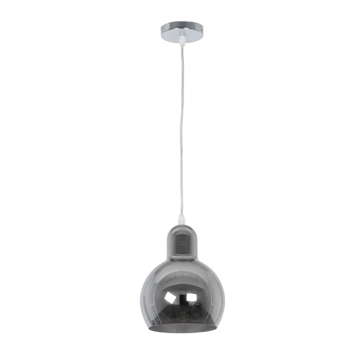 LEDTM® BOSSANOVA 01313 Μοντέρνο Κρεμαστό Φωτιστικό Οροφής με Ντουί 1 x E27 AC 220-240V IP20 - Γκρι - Μ18 x Π18 x Υ23cm - Image 4