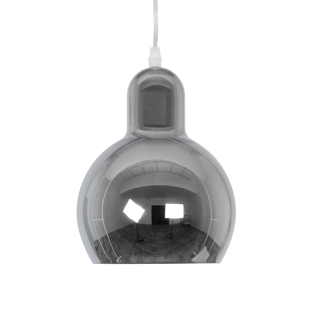 LEDTM® BOSSANOVA 01313 Μοντέρνο Κρεμαστό Φωτιστικό Οροφής με Ντουί 1 x E27 AC 220-240V IP20 - Γκρι - Μ18 x Π18 x Υ23cm - Image 5