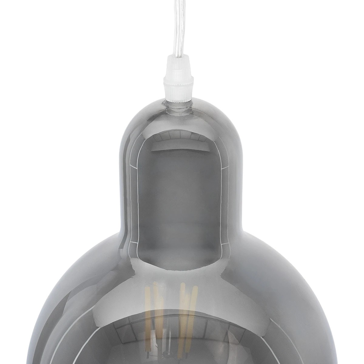 LEDTM® BOSSANOVA 01313 Μοντέρνο Κρεμαστό Φωτιστικό Οροφής με Ντουί 1 x E27 AC 220-240V IP20 - Γκρι - Μ18 x Π18 x Υ23cm - Image 9