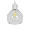 LEDTM® LUCREZIA 01314 Μοντέρνο Κρεμαστό Φωτιστικό Οροφής με Ντουί 1 x E27 AC 220-240V IP20 - Διάφανο - Μ18 x Π18 x Υ23cm - Image 2