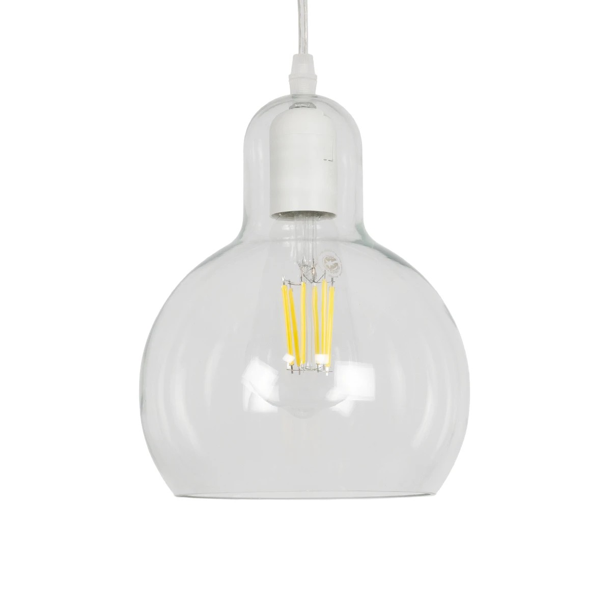 LEDTM® LUCREZIA 01314 Μοντέρνο Κρεμαστό Φωτιστικό Οροφής με Ντουί 1 x E27 AC 220-240V IP20 - Διάφανο - Μ18 x Π18 x Υ23cm - Image 5