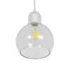 LEDTM® LUCREZIA 01314 Μοντέρνο Κρεμαστό Φωτιστικό Οροφής με Ντουί 1 x E27 AC 220-240V IP20 - Διάφανο - Μ18 x Π18 x Υ23cm - Image 6