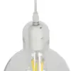 LEDTM® LUCREZIA 01314 Μοντέρνο Κρεμαστό Φωτιστικό Οροφής με Ντουί 1 x E27 AC 220-240V IP20 - Διάφανο - Μ18 x Π18 x Υ23cm - Image 8