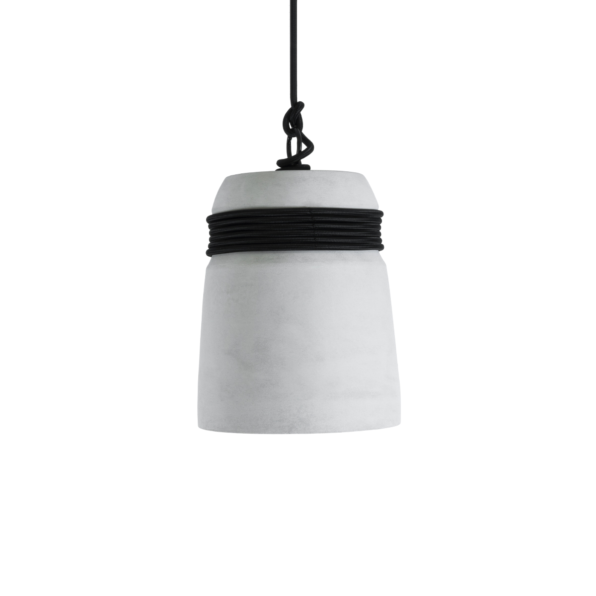 LEDTM® TRIBECA 01320 Μοντέρνο Κρεμαστό Φωτιστικό Οροφής με Ντουί 1 x E27 AC 220-240V IP20 - Γκρι & Μαύρο - Μ20 x Π20 x Υ26cm - Image 4